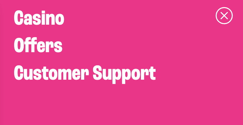 Spinz Menu on Mobile